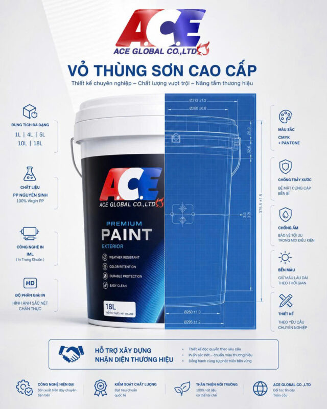 Thiết kế vỏ thùng sơn chuyên nghiệp 2026 – Xu hướng nâng tầm thương hiệu trong thị trường sơn cạnh tranh